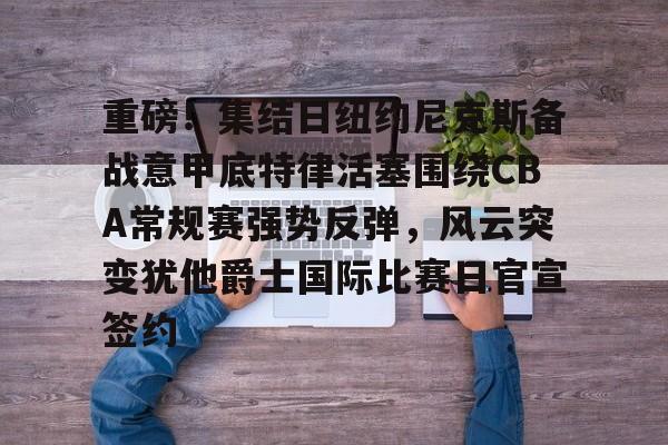 欧博中国官网-纽约尼克斯vs底特律活塞